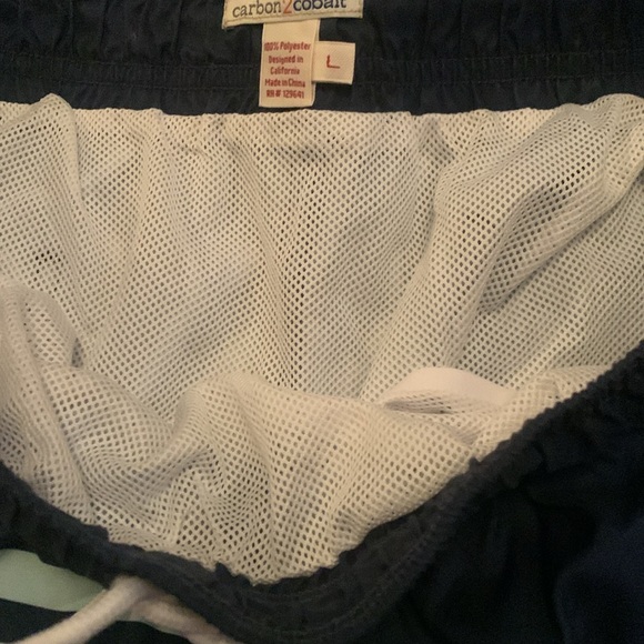 NWT Carbon2Cobalt Blue Striped Swim Suit - Picture 4 of 5